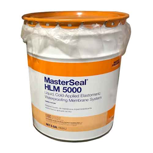 MasterSeal&reg; HLM 5000 Liquid, Elastomeric Waterproofing - Roller Grade