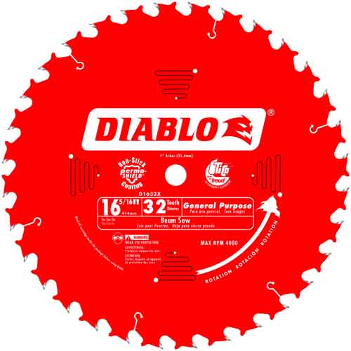 Diablo® Tools 16-5/16" x 32T D1632X Carbide Beam Blade