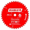 Diablo D0740A 7-1/4" x 40T Carbide Finish and Plywood Saw Blades