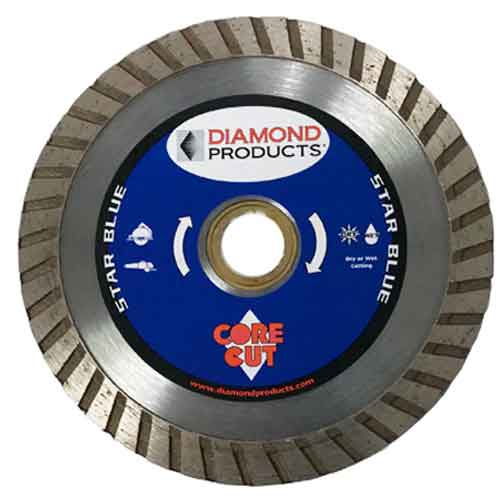 Diamond Products 74960 4-1/2" x .080" Star Blue Turbo Continuous Diamond Blade