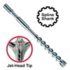 Driltec Spline Shank Bit with Jet Head Tip