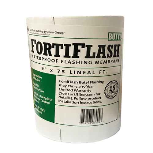 9" x 75' Butyl FortiFlash Flashing Membrane