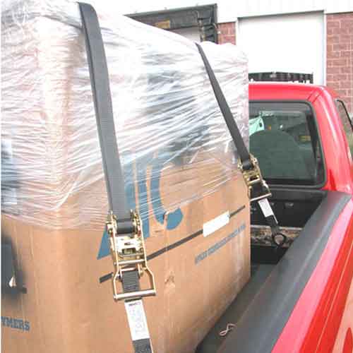 Lift-All 6A103 Heavy Duty 1" x 15' Load Hugger Tie Down Ratchet Assy  - Close Truck View