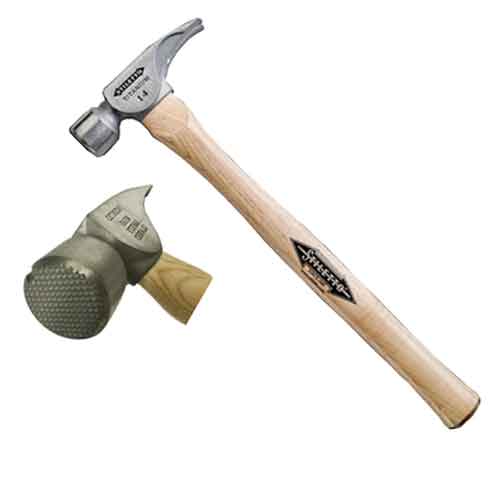 Stiletto 14oz Mill Face Straight 18" Handle Titanium Hammer