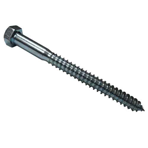 1/2" x 10" Plated Lag Screw