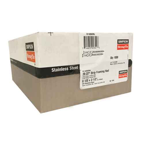 Simpson 8d stainless steel strip nails
