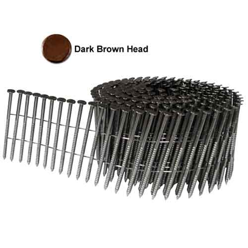 Ring Shank Dark Brown Stainless Steel Wire Coil Siding and Fencing Nails
