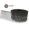 Ring Shank 10d tan Stainless Steel 15° Wire Coil Siding and Fencing Nails