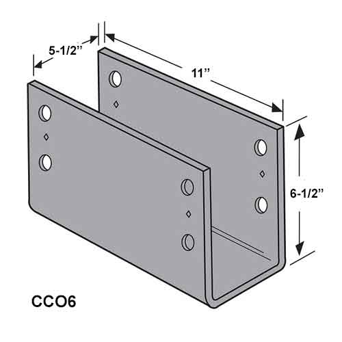 Simpson Strong-Tie CCO6 Dimensions