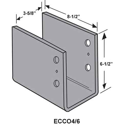Simpson Strong-Tie ECCO4/6 Dimensions