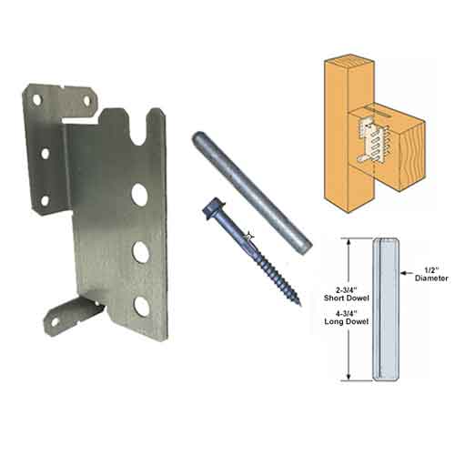 Simpson Strong-Tie CJT4ZS Concealed Joist Ties - Short Pins