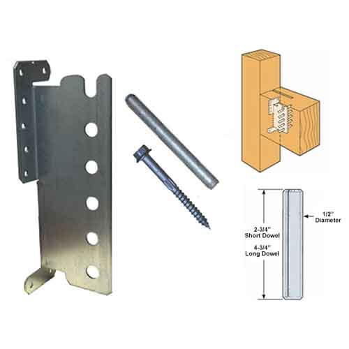 Simpson Strong-Tie CJT6ZS Concealed Joist Ties - Short Pins