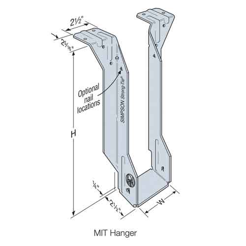 Simpson MIT Truss Hanger Details