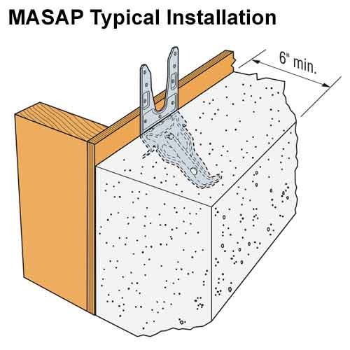 Simpson Strong-Tie MASAP Typical Installation