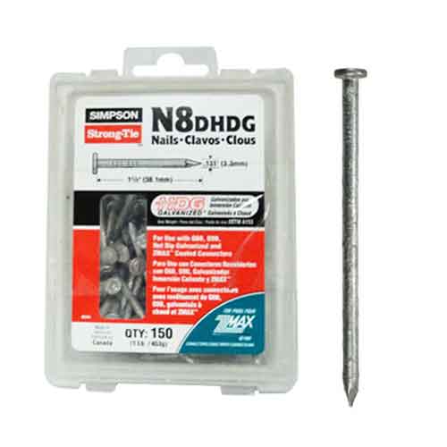 Simpson Strong-Tie N8DHDG-R 1-1/2" x .131" HDG Nails (Pack of 150)
