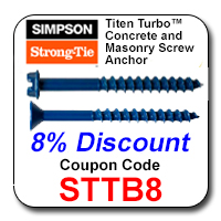 Simpson Titen Turbo Savings Coupon