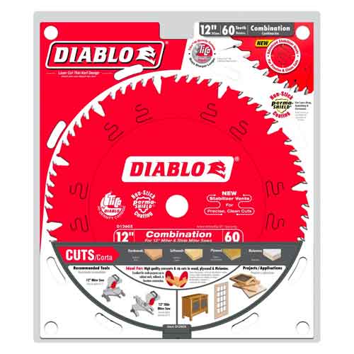 Diablo Tools D1260X 12" x 60T Combination Blade - Pack