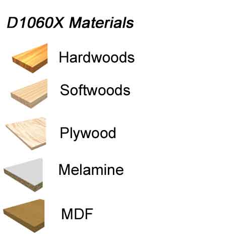 Diablo D1060X 10" x 60T Carbide Fine Finish Blade - Material