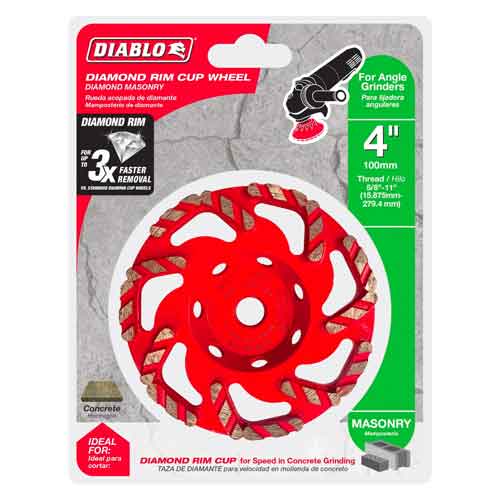 Diablo Tools DMACW0400 Diamond Cup Wheel - Package