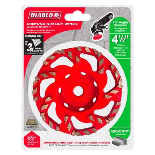 Diablo Tools DMACW0450 Diamond Cup Wheel - Package