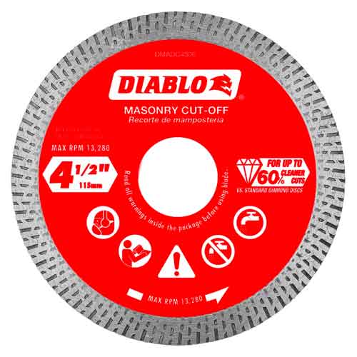 Diablo Tools DMADC0450 4-1/2" Continuous Rim Diamond Blade