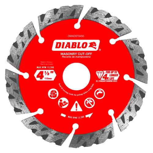 Diablo Tools DMADST0450 4-1/2" Segmented Turbo Diamond Blade