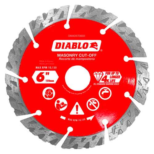 Diablo Tools DMADST0600 6" Segmented Turbo Diamond Blade