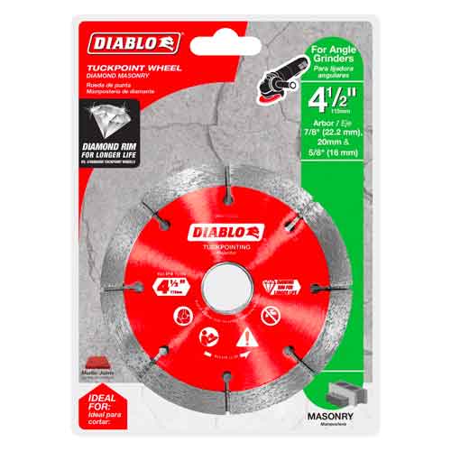Diablo Tools DMATP0450 Diamond Tuck Point Blade - Package