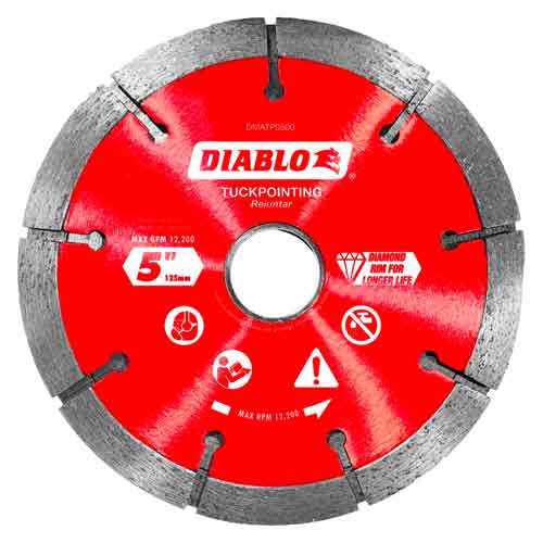 Diablo Tools DMATP0500 5" Diamond Tuck Point Blade