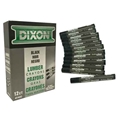 Dixon 49400 Black Lumber Crayons 12/box