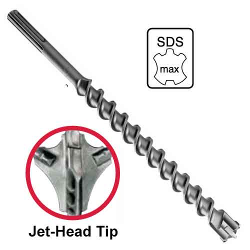 Driltec SDS-MAX Bit - Jet Head