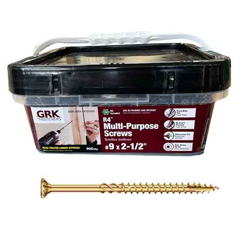 GRK R49212XL 2-1/2" x #9 Multi-Purpose Framing Screw - Pro Pack