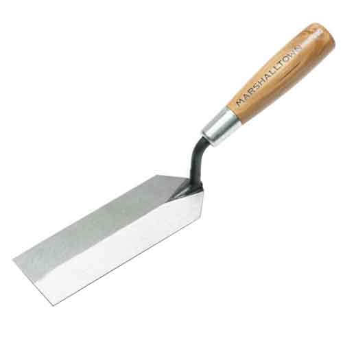 QLT By MARSHALLTOWN 97 5-Inch by 2-Inch Margin Trowel with Wooden Handle 