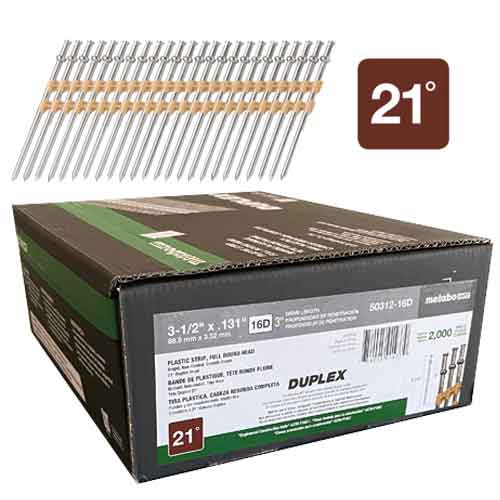 Metabo-HPT 16d Collated Duplex Nails (Box of 2000)