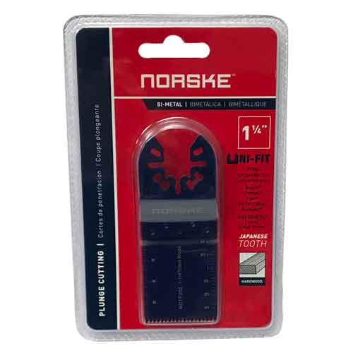 Norske NOTP273 1-1/4" Uni-Fit Wood Cutting Japanese Tooth Plunge Oscillating Blade