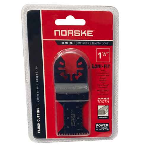 Norske NOTP207 1-1/4" Uni-Fit Wood Cutting Japanese Tooth Plunge Curved Oscillating Blade