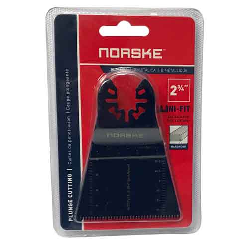 Norske NOTP211 2-3/4" Uni-Fit Wood Cutting Japanese Tooth Plunge Oscillating Blade