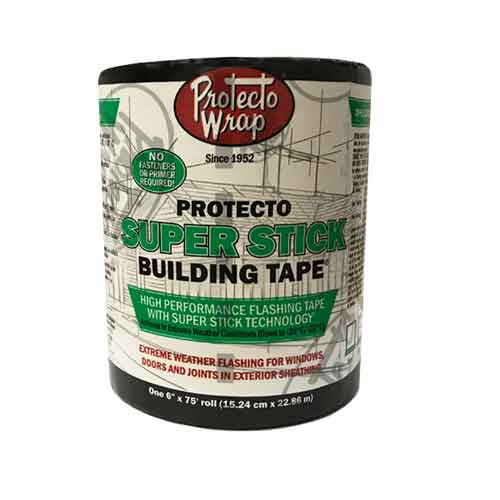 Protecto Wrap 6" x 75 Super Stick Building Tape