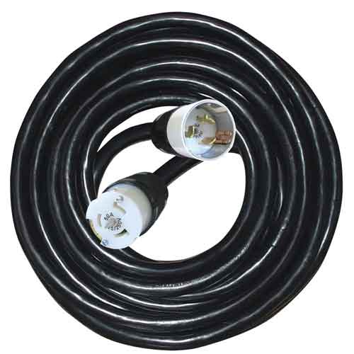 Voltec 09-00214 50' x 6/3 - 8/1 Temporary Power Cord with 50 Amp Connectors