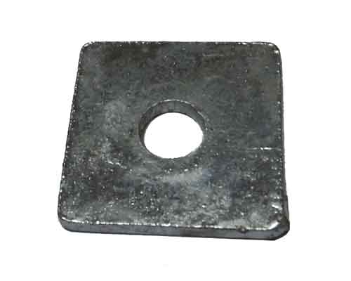 Qty 10 Square Bearing Plate Washer Galvanized 7/8" x 3" x .31 approximately 