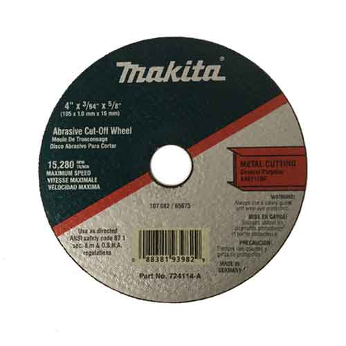 Makita 724114-A 4" x 3/64" x 5/8" Metal Cut-Off Wheel