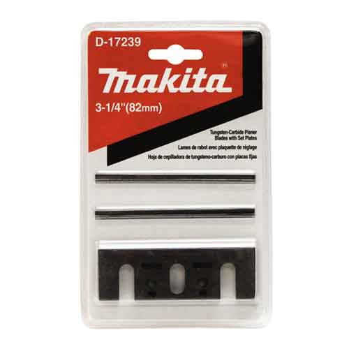 Makita D-17239 Tungsten-Carbide Planer Blades with set plates - Pack