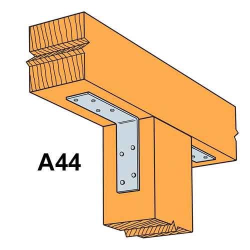 Simpson Strong-Tie A44 Angle Clip Illustration