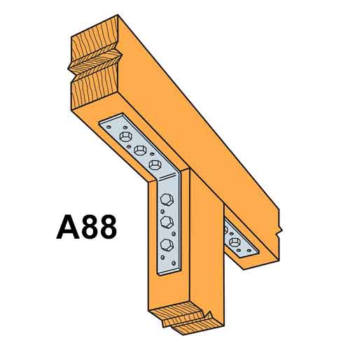Simpson Strong-Tie A88 Angle Clip Illustration
