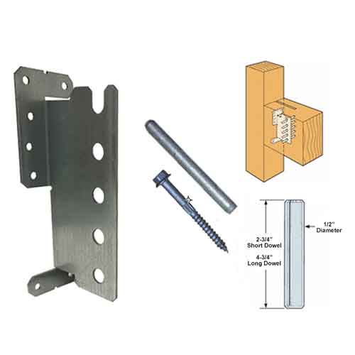 Simpson Strong-Tie CJT5ZL Concealed Joist Ties - Long Pins