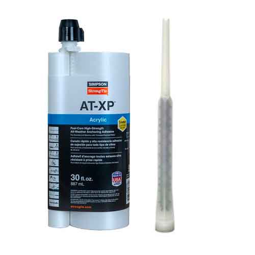 Simpson Strong-Tie AT-XP30 30oz. ACRYLIC-TIE Adhesive w/Nozzle