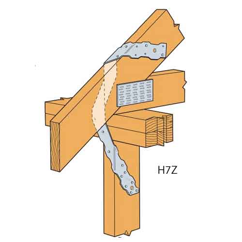 Simpson Strong-Tie H7Z Hurricane Tie Illustration