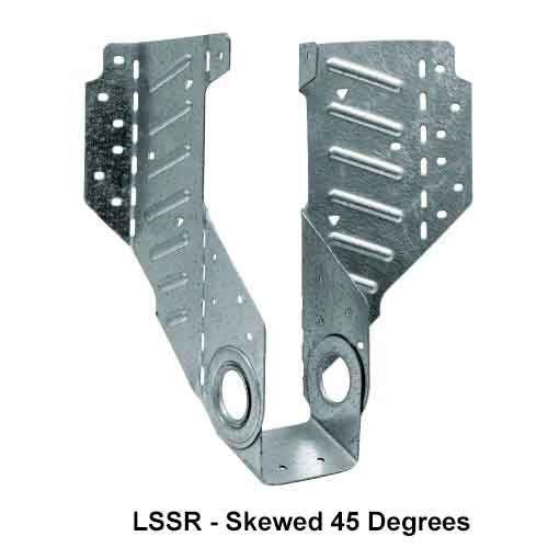 Simpson Strong-Tie LSSR Field Adjustable Rafter Hanger - Skewed 45 Degrees Right