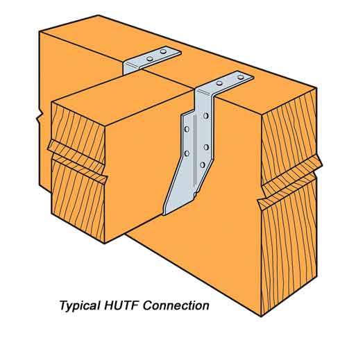 Simpson Strong-Tie HUTF 4x Top Flange Heavy Hangers Typical Installation