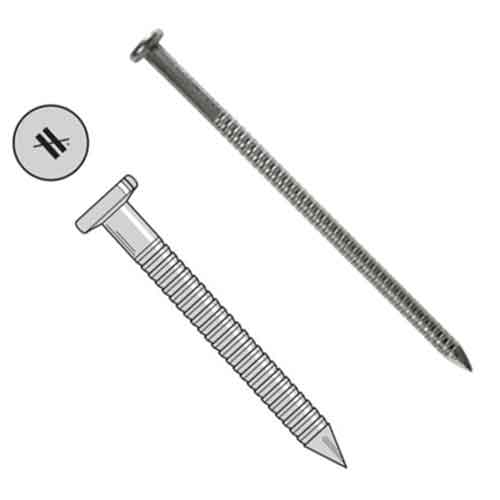 Simpson SSNA8D 1-1/2" x .131"  Ring Shank Stainless Nails (Pack of 150 Nails)